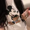 Premium Burberry Kurzarm-Stil mit schwarzem Print