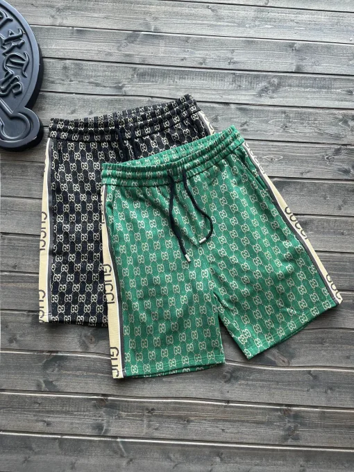 Premium Gucci Shorts im schwarzen Jacquard-Stil