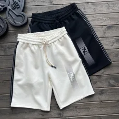 Hochwertige Fendi-Shorts aus weißer Baumwolle im Casual-Stil