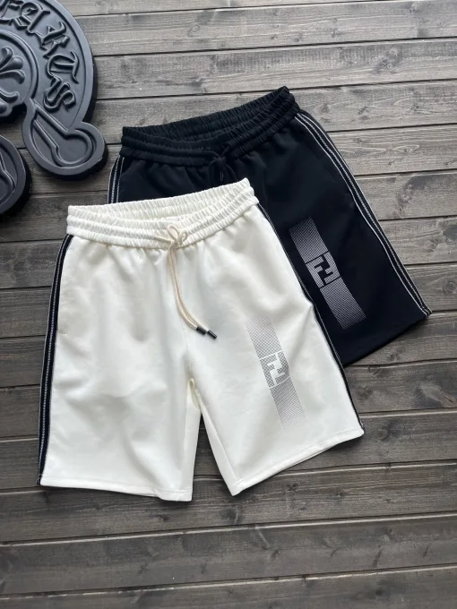 Hochwertige Fendi-Shorts aus weißer Baumwolle im Casual-Stil