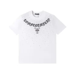 Meistverkaufte Chrome Hearts Kurzarm Schwarz Baumwolle Klassisch Luxus