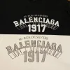 Luxus Balenciaga Kurzarm Gold Baumwolle Logo Stil