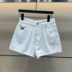 Hochwertige Dior Shorts Denim-Kollektion mit Stickerei