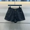 Meistverkaufte Louis Vuitton Shorts Gold Denim Jacquard Luxus