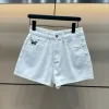 Bestseller Dior Shorts im verwaschenen Weiß-Denim-Stil