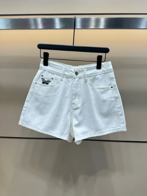 Bestseller Dior Shorts im verwaschenen Weiß-Denim-Stil