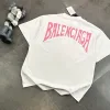 Hochwertige Balenciaga Kurzarm Schwarz gewaschen Luxus