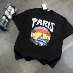 Balenciaga-Shorts in Premiumqualität im Black Washed Style