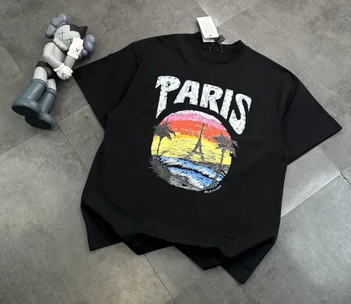 Balenciaga-Shorts in Premiumqualität im Black Washed Style