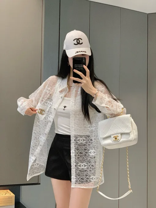Bestseller Chanel Hemd Schwarz Jacquard Kollektion