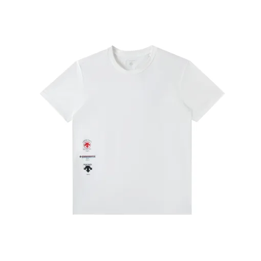 Luxus Descente Kurzarm Schwarz Baumwolle Casual Style