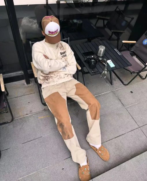 Luxuriöse Carhartt-Hose im gewaschenen Baumwollstil