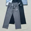 Hochwertige Descente Hose aus schwarzer Seide, klassische Kollektion