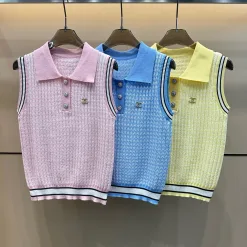 Luxus Chanel Weste Pink Strick Style