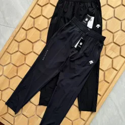 Hochwertige Descente Freizeithose Schwarz Strick Casual Style
