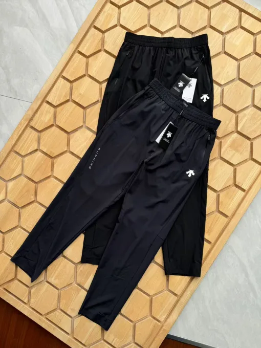 Hochwertige Descente Freizeithose Schwarz Strick Casual Style