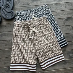 Hochwertige Dior Shorts Schwarzes Logo Luxus