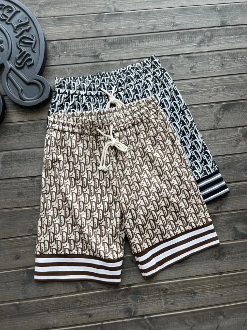Hochwertige Dior Shorts Schwarzes Logo Luxus