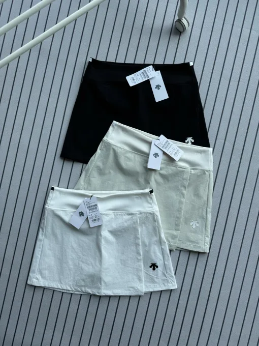 Premium Descente Kurzrock Schwarz Klassischer Stil