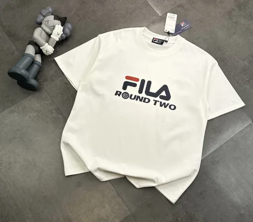 Hochwertiges Fila Kurzarmshirt im schwarzen Logo-Stil