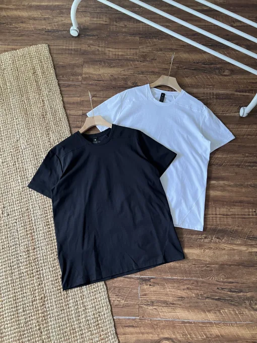 Premium Qualität Lululemon T-Shirt Schwarz Atmungsaktiv Luxus