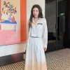 Luxus-Dior-Rock im schwarzen Jacquard-Stil