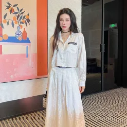 Luxus-Dior-Rock im schwarzen Jacquard-Stil