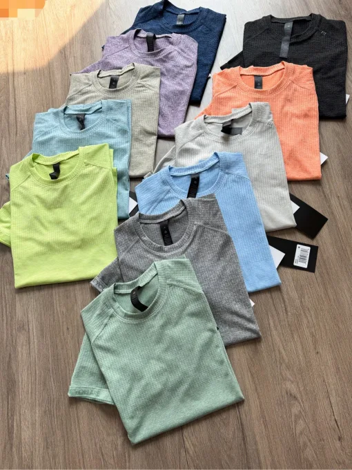 Luxus Lululemon Kurzarm Solid Luxury