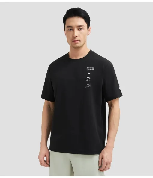 Bestseller Descente Kurzarm Schwarz Atmungsaktiver Stil