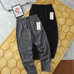 Premium Lululemon Jogginghose Schwarz Atmungsaktiver Stil
