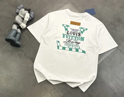 Bestseller: Kurzärmlige schwarze bestickte Baumwollkollektion von Louis Vuitton
