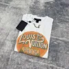 Luxus Louis Vuitton Kurzarmhemd Blau Baumwolle Solid Kollektion