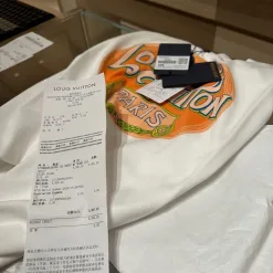 Premium Louis Vuitton Kurzarmhemd Blau Baumwolle Solid Kollektion