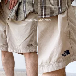 Hochwertige Shorts von The North Face im lila Nylon-Stickerei-Stil