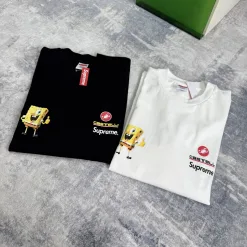 Premium Supreme Langarm Schwarz Print Luxus
