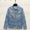 Premium Qualität Louis Vuitton Jacken Blue Denim Plaid Luxus