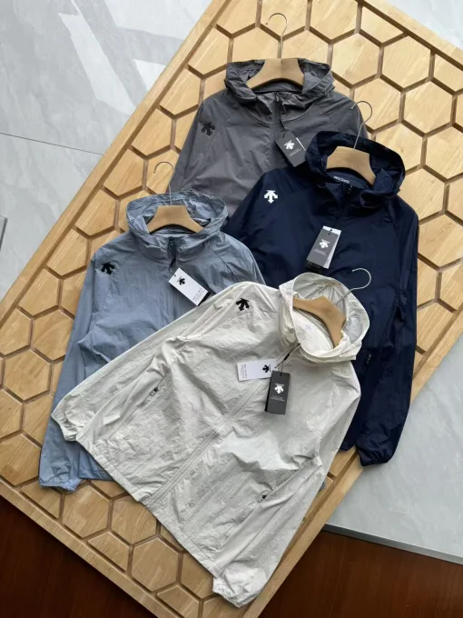 Premium Descente Jacken Navy Seide Atmungsaktive Kollektion
