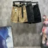 Luxus-Carhartt-Shorts in Schwarz aus Baumwolle im Solid-Style