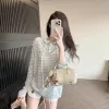 Luxuriöse Shorts von Ralph Lauren im blauen bestickten Stil