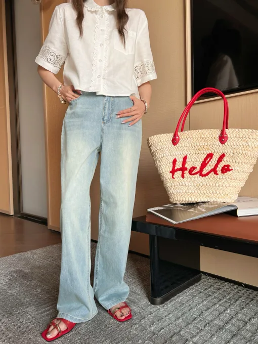 Bestseller Celine T-Shirt im Denim-Stil