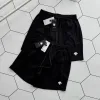 Hochwertige Descente Shorts Schwarz Baumwolle Solid Luxury
