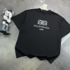 Bestseller Balenciaga Kurzarm Schwarz Strass Stil