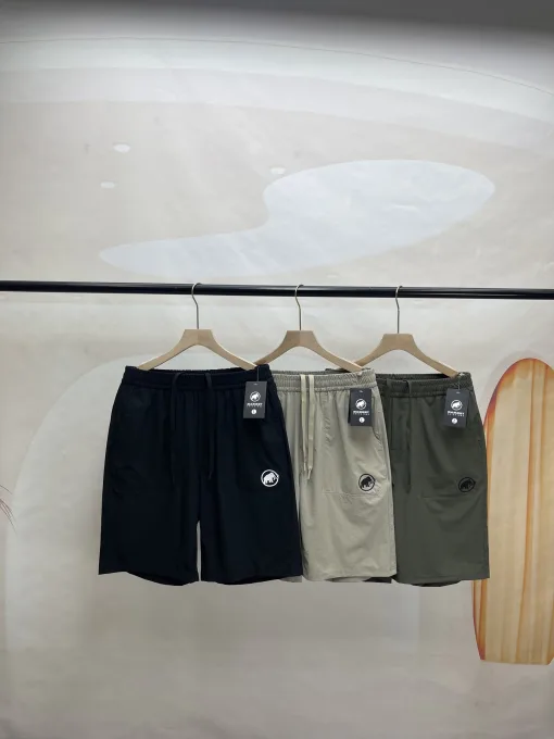 Hochwertige Mammut Shorts Schwarz Atmungsaktiv Style