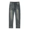 Luxus Louis Vuitton Jeans Leder gewaschen Luxus