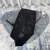 Hochwertige Gucci-Hose aus schwarzer Baumwolle, klassischer Luxus