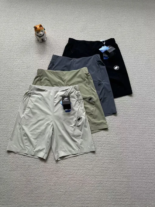 Hochwertige Mammut Shorts Schwarz Atmungsaktiv Luxus