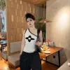 Premium Louis Vuitton Weste im gelben Jacquard-Strickstil