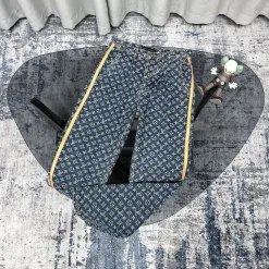 Luxus Louis Vuitton Jeans Baumwolle Jacquard Luxus
