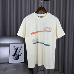 Premium Gucci Kurzarm-Kollektion mit rotem Baumwolldruck
