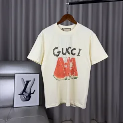 Hochwertiger Gucci-Baumwoll-Print im Kurzarmstil